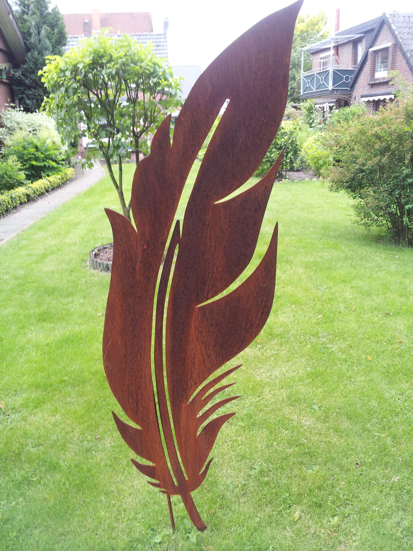 b8870277914b66db625572d338e701e6 Gartendekoration Rost Feder 2
