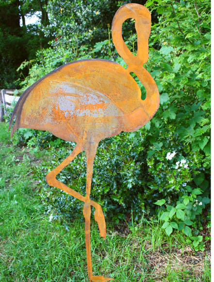 8b43d5ac6a01101b8e4daef57b3b9b2a Edelrost Teichdekoration,Flamingo 1