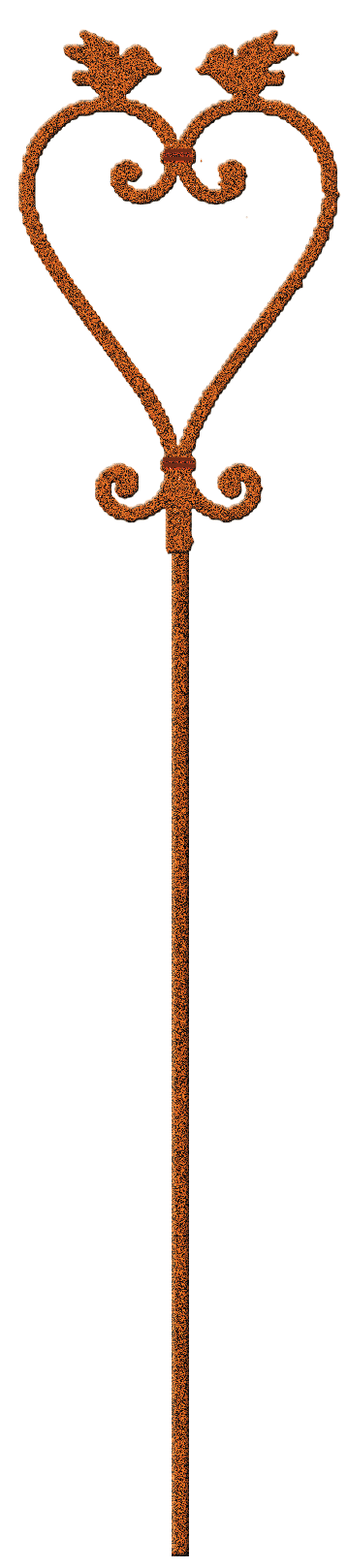 53ab05b0faace3bd3903f238876ec508 Natur-Rost Herzstab groß und massiv