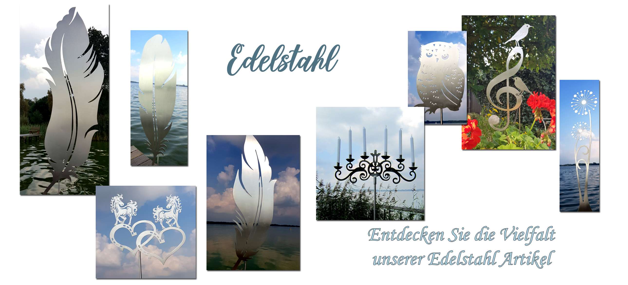 Gartendeko Edelstahl