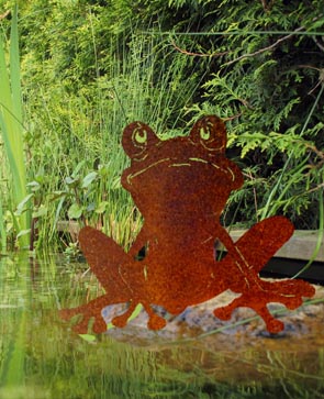 Gartenteich deko Frosch