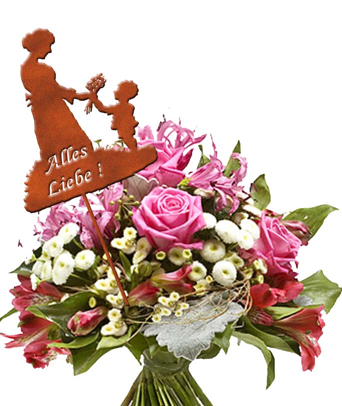 Blumentopfstecker "Alles Liebe"