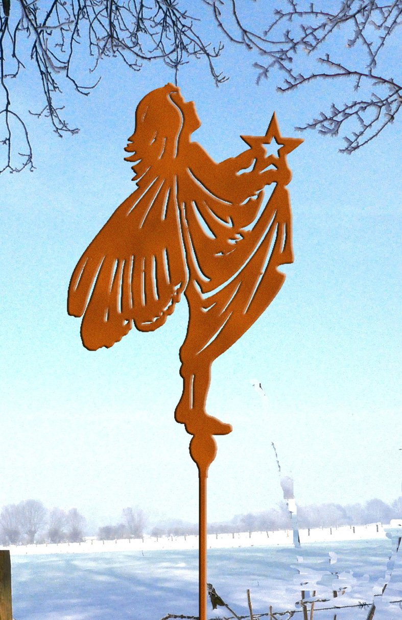 be096c8377a774b07985c6c2a8737fbb Weihnachtsdeko Gartenstecker Sternchenengel